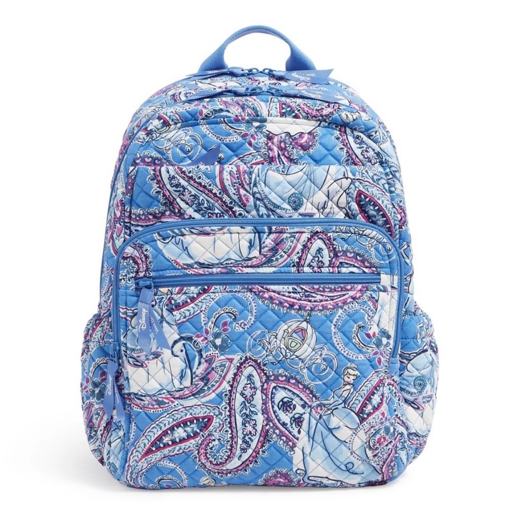 Vera Bradley Blue Cinderella Paisley Backpack
